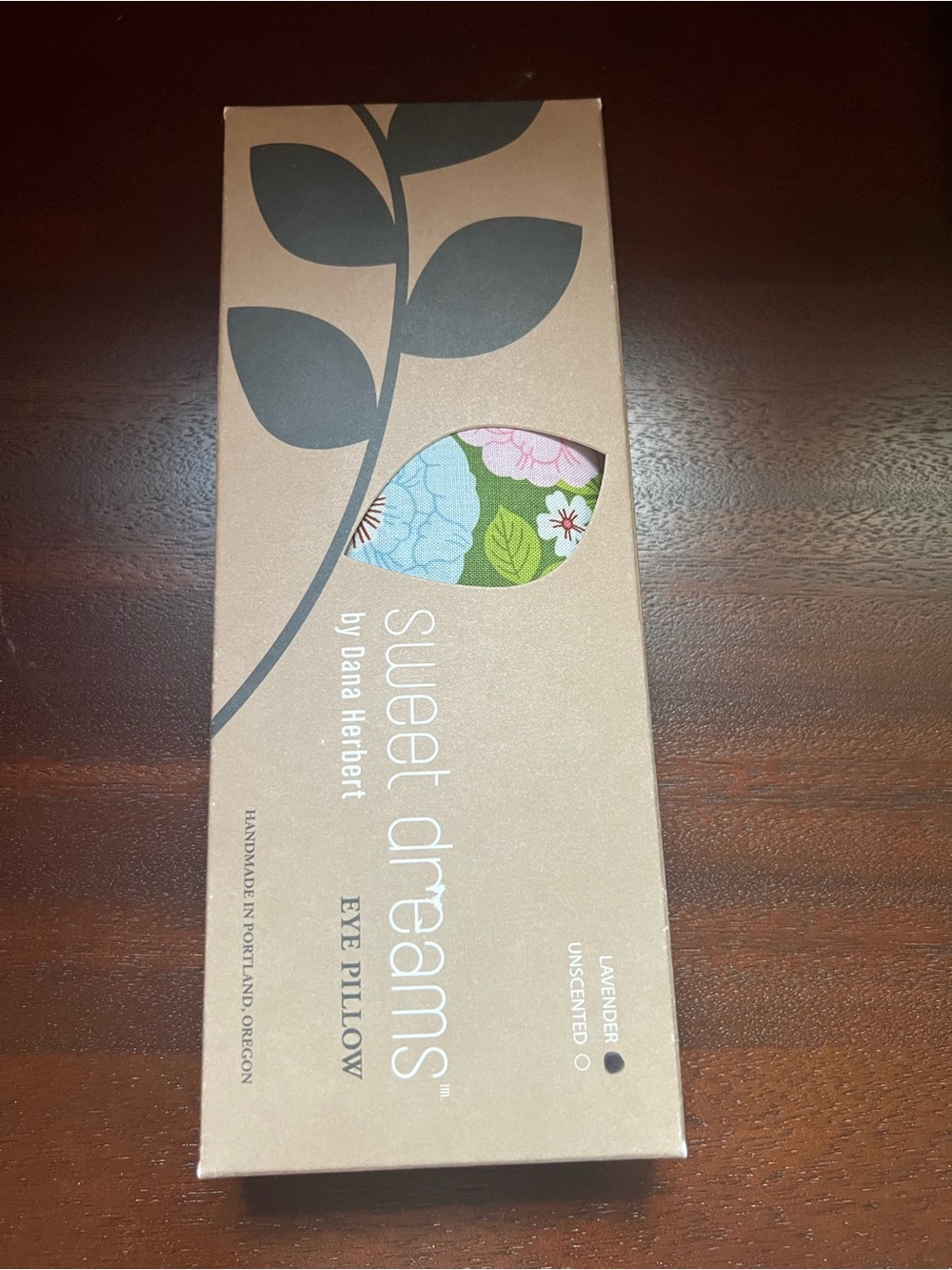 NIB Dana Herbert Sweet Dreams Lavender Relaxing Floral Eye Pillow